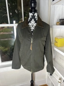 AYR Waxed Canvas, All Weather, Corduroy Collar Size XS Green Men’s - Picture 1 of 11