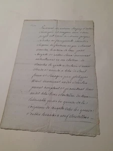 1774. Manoscritto francese. 4 pagine descritte. - Foto 1 di 4