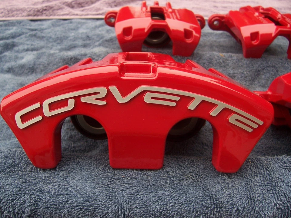  Red Powder Coated 05-13 Corvette  C6 F & R  ,base &'Z51 Calipers & brackets - Image 1 of 4