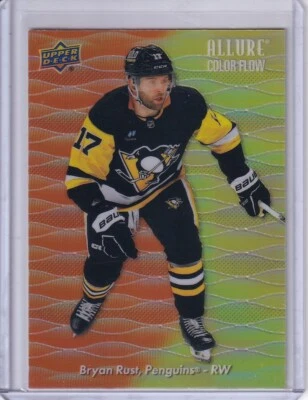 Bryan Rust, Pittsburgh Penguins 2023-24 Allure Color Flow Orange-yellow # CF-7 - Image 1 of 2