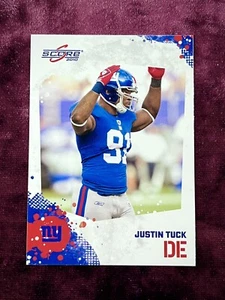 Justin Tuck 2010 Score Color Blast Match #194 NEUWERTIG NY Giants Trikot Notre Dame💙 - Bild 1 von 2