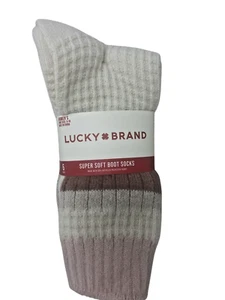 Lucky Brand Women's Super Soft Boot Socks, 6 Pairs, Warm Cozy Ribbed Knit Socks - Picture 1 of 3