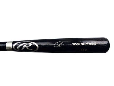 Gregory Polanco Signed Rawlings BLACK Big Stick Baseball BAT JSA - Image 1 of 3
