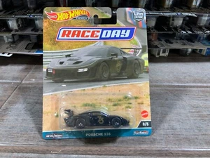 HOT WHEELS PREMIUM REAL RIDERS RACE DAY PORSCHE 935 CHASE ALL BLACK - Picture 1 of 2