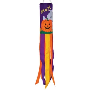 40" BOO HALLOWEEN Breeze Buddy bestickte WINDSACK Gartendeko, ITB-5056 - Bild 1 von 4