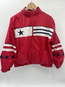 Sunterra Vintage Jacket Youth XL Red Windbreaker Outdoors Full Zip Pockets - Picture 1 of 10