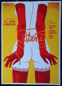 TIE ME UP TIE ME DOWN (ÁTAME) KUBANISCHER Siebdruck Poster für ALMODOVAR Film KUBA - Bild 1 von 3