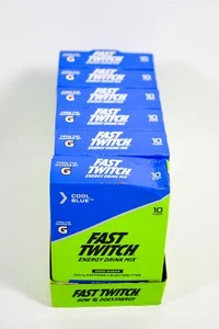 6 Gatorade Fast Twitch COOL BLUE Energy Drink Powder Mix 10ct box 07/18/2025 - Picture 1 of 4