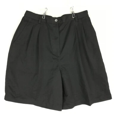 Pantalones Cortos Para Mujer Karen Scott Chino Negros Plisados Preppy Clásicos Informales 14 Foto 1 de 4