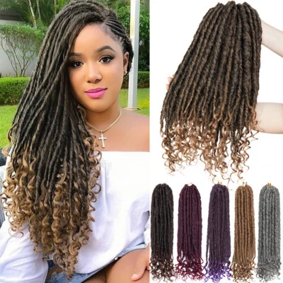 Вязание крючком богиня искусственные локоны дреды афро косы наращивание волос вьющиеся концы омбре - Изображение 1 из 4