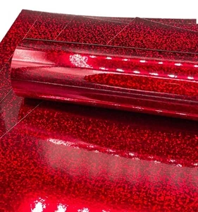 5 Hojas A4 Premium Holográfico Rojo Efecto Confeti Tarjeta de una Cara 240gsm - Imagen 1 de 2