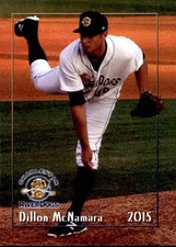 2015 Charleston RiverDogs Grandstand #25 Dillon McNamara Staten Island New York 