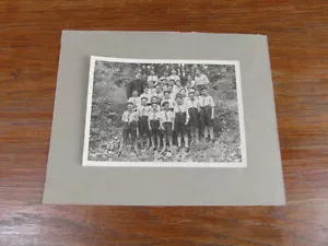 PHOTO ORIGINALE vers 1930 TROUPES DE JEUNES SCOUTS SCOUTISME - Picture 1 of 1