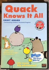 QUACK KNOWS IT ALL Peep and the Big Wide World DVD Kaj Pindal 2005 LIKE NEW - Imagen 1 de 3