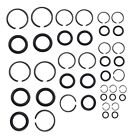 Pneumatic Impact Wrench Attachment Retainer Rings with O Ring (5 Sets)