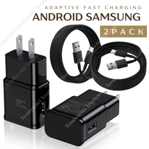 Adapter Fast Charger Type C With Phone Charging Cable For Samsung Galaxy Android - Picture 1 of 15