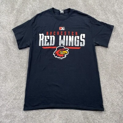 Camiseta de béisbol Rochester Red Wings Gildan para hombre talla M negra mangas cortas Foto 1 de 4