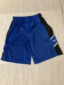 Puma Lifestyle size S boys youth blue polyester active drawstring shorts - Picture 1 of 9
