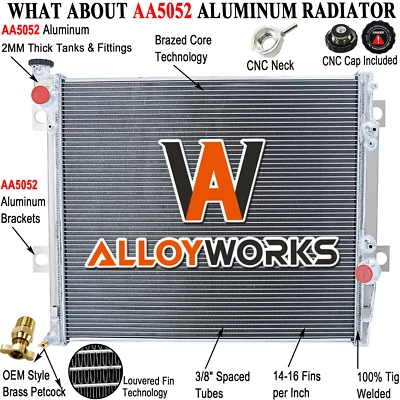 Radiador de aluminio de 4 filas para 2003-2009 2005 06 Toyota 4Runner Lexus GX470 4,7 L V8 Foto 1 de 4