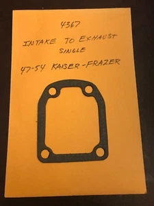 1954-63 Willys Jeep 47-54 Kaiser 6 226 L-Head Intake to Exhaust Manifold Gasket - Bild 1 von 1