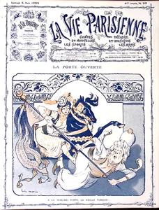 La Vie Parisienne Magazine 5 Juin 1909 Mourin At the Sublime Gate of Old Turkey - Picture 1 of 4