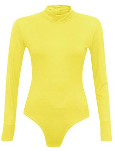 yellow roll neck top