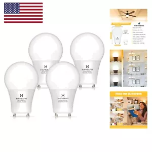 GU24 LED Light Bulb,A19 Shape Bulb,9W 100W Equivalent,900 Lumens,2700K Warm W... - Picture 1 of 8