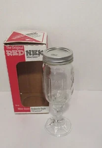 La copa de vino tinto original con tapa de Carson, para todas las bebidas, frasco Mason - Imagen 1 de 12