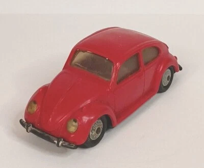 Norev Volkswagen VW Escarabajo 1300 Plástico 1:43 Vintage Rojo (Tiene Artículos) Francia Foto 1 de 4