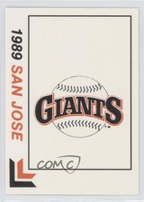 1989 Best San Jose Giants Checklist #31