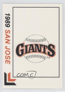 1989 Best San Jose Giants Checklist #31