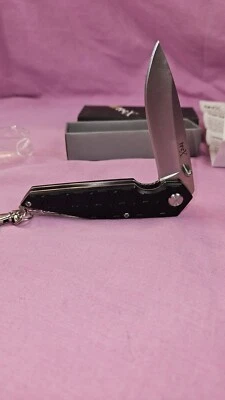 WR Case TecX Liner Folding Knife 3" Stainless Steel Blade Black Alum Handle PICS - Image 1 of 4