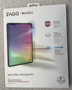 ZAGG - InvisibleShield Glass Elite VisionGuard+ Screen Protector iPad Pro Or Air - Picture 1 of 2