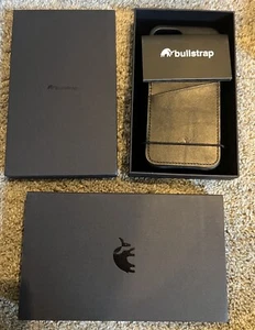 Bullstrap Elite leather case iPhone 12/12 Pro Black Edition NEW - Picture 1 of 3