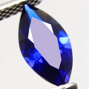 Gemas sin calentar corte marquesa 6x3 mm zafiro azul ceilán natural certificado EL05 - Imagen 1 de 6