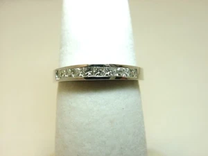 14k massiver W G Jubiläumsring D. 33ct SI -I Größe 6 - Bild 1 von 5