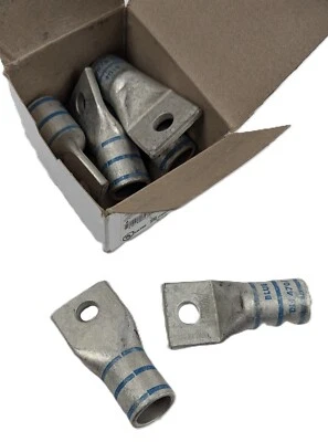 6 BURNDY YAG34LTC12FX Compression Connector 1Hole Lug Copper Blue 373.7kcmil NEW - Image 1 of 4