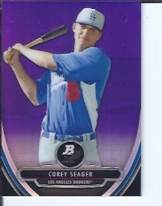 Corey Seager 2013 Bowman Platinum Chrome Purple Prospect - Picture 1 of 1