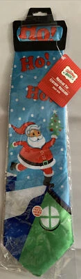 Snow Man Ho! Ho! Галстук ~ сезонный праздник Рождество ~ музыкальный галстук - Изображение 1 из 3