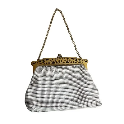 Vintage Whiting & Davis Co Women's White Alumesh Evening Purse Size S - Image 1 of 4