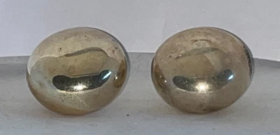 Винтажный лот из 2 подходящих посеребренных ручек для выдвижных ящиков антикварная пара серебро - Изображение 1 из 4