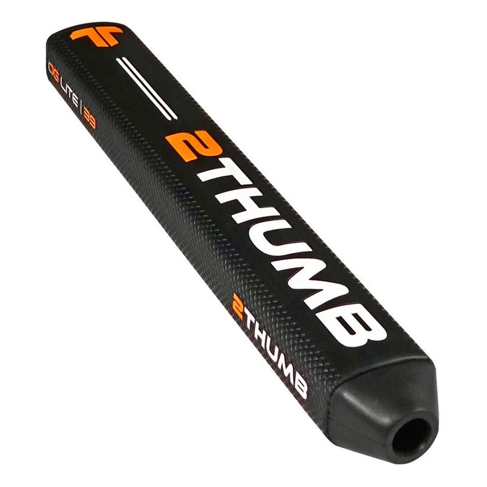 2Thumb Golf Putter Grip - OG Lite 39 Black - Replacement Grip +FREE Tape - Image 1 of 1