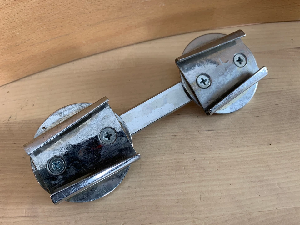 SLINGERLAND Concert Rack Tom Double Clip Slide Mount Bracket Holder Part 70s Vtg - Image 1 of 3