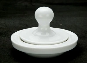 Two Porcelain Small Mortars & Grinders With Pestles F/Delicate Spices & Tablets. - Picture 1 of 6