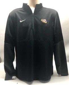Nike LSU Tigers Coaches Sideline Performance Quarter-Zip Mens Jacket - Picture 1 of 10