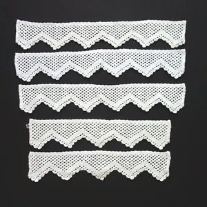 Häkelgardine Häkelvorhang Bordüre gehäkelt Handarbeit Landhaus 41 cm / 50 cm  - Bild 1 von 4