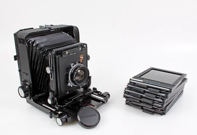 Полевая камера TOYO Field 45A с объективами 135 мм F5.6 и держателями пленки - Изображение 1 из 4