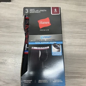 NIB Hanes Premium Men's Xtemp Total Support Pouch 4pk Boxer Briefs S - Picture 1 of 2