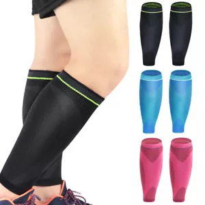 Manica Sportiva Protezione Polpaccio Supporto Gambe Corsa Calcio Basket 1 Pezzo - Foto 1 di 14