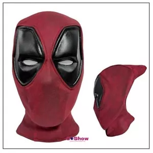 2024Halloween Deadpool 3Mask Cosplay Wade Wilson Full Face PVC Solid Mask Helmet - Picture 1 of 16